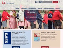 Tablet Screenshot of marianist.com